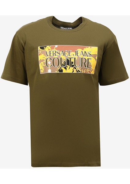 Bisiklet Yaka Haki Erkek T-Shirt 75GAHE01CJ00E107