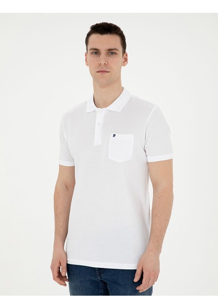 Beyaz Regular Fit Basic Tişört