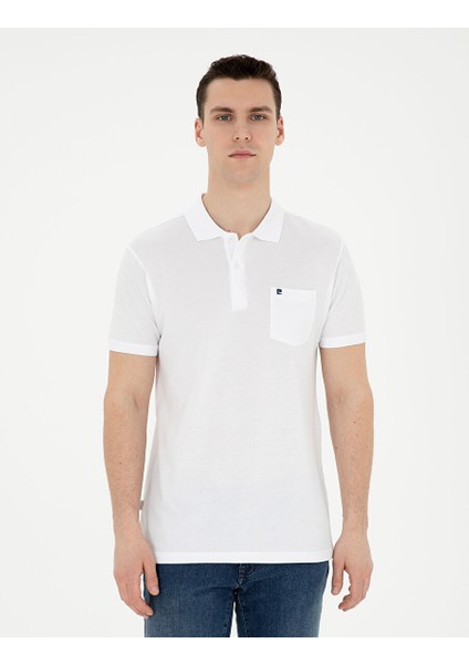 Beyaz Regular Fit Basic Tişört