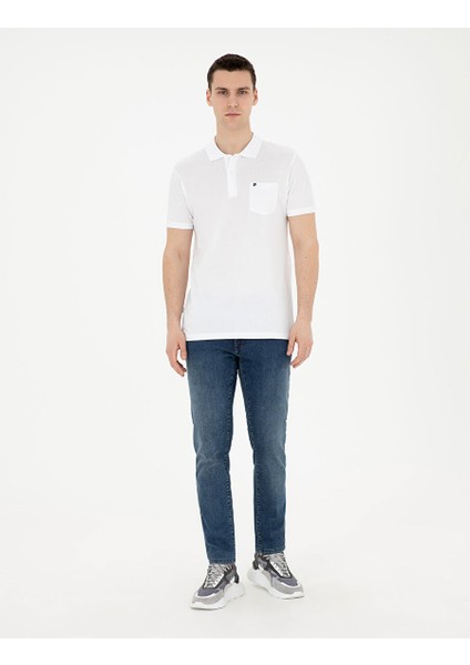 Beyaz Regular Fit Basic Tişört