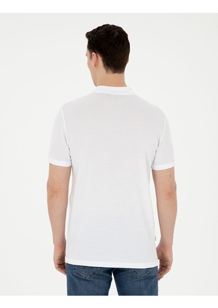 Beyaz Regular Fit Basic Tişört