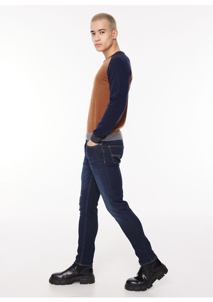 Bisiklet Yaka Slim Fit Deve Tüyü Erkek Kazak FM23W31MG