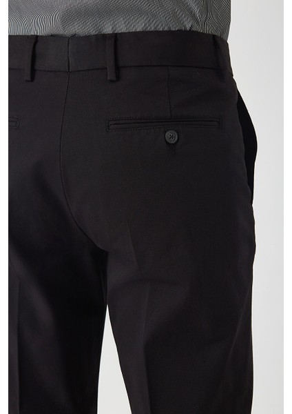 Erkek 4 Cep Spor Pantolon Sıyah PNS22K22223_D99