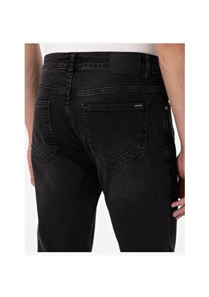 Siyah Slim Fit Jean Pantolon