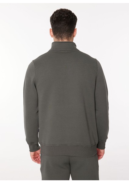 Kapüşon Yaka Haki Erkek Sweatshırt Szw G568 Hem.ıng_archıve Regular