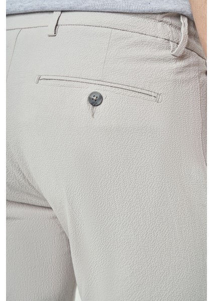 Erkek Beli Lastikli ve Ipli 4 Cep Pileli Spor Pantolon Gri PNS22Y22107_D55 indirimleri