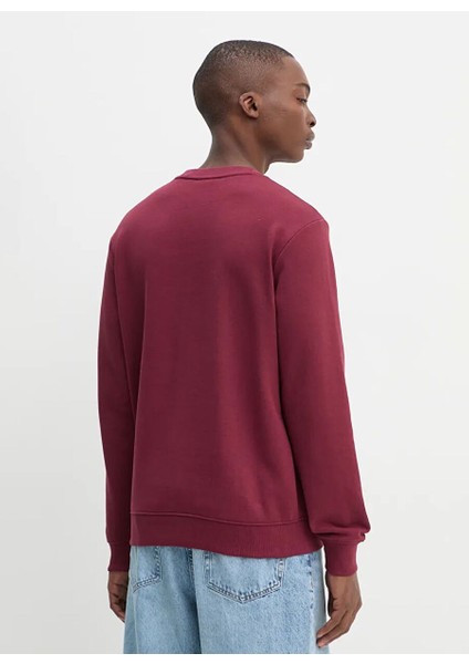 Kırmızı Erkek Bisiklet Regular Fit Düz Sweatshirt 50477328_DEM