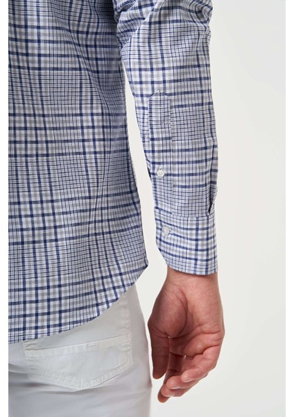 Erkek Regular Fit Paşa Yaka Spor Gömlek Gri GM23Y231031_D55 fırsatları