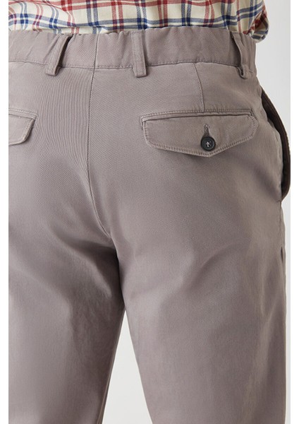 Erkek 4 Cep Lastikli Spor Pantolon Gri PNS22K22229_D55 modelleri