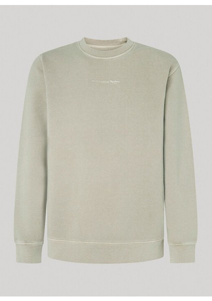 Açık Bej Erkek Bisiklet Slim Fit Baskılı Sweatshirt PM582562 833 Dave Crew indirimleri