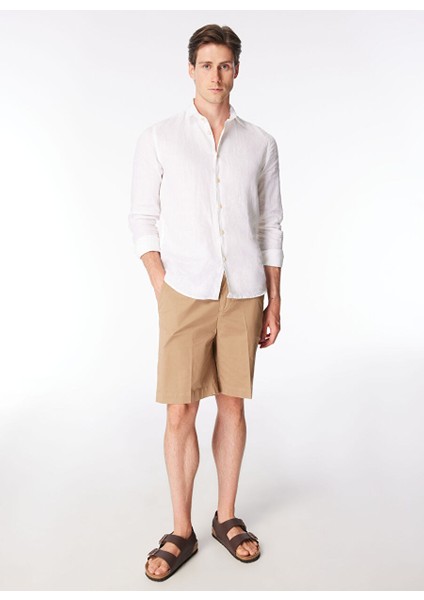 Bej Erkek Slim Fit Şort PB1249SS Şortbej