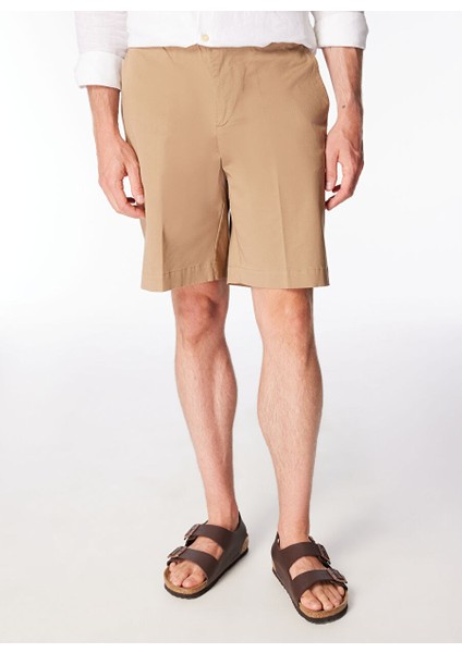 Bej Erkek Slim Fit Şort PB1249SS Şortbej
