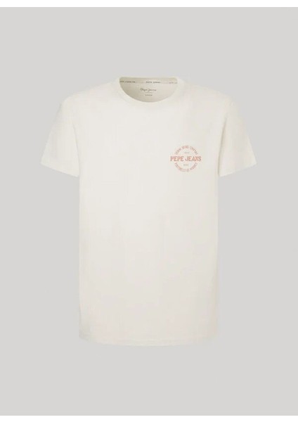Ekru Erkek Regular Fit Baskılı T-Shirt PM509210 804 Craıg