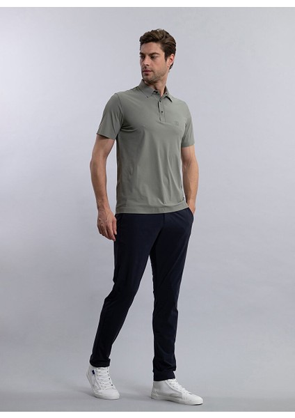 Düz Haki Erkek Polo T-Shirt Turbo Deıva modelleri