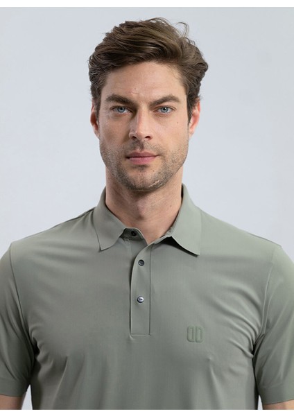 Düz Haki Erkek Polo T-Shirt Turbo Deıva fırsatları