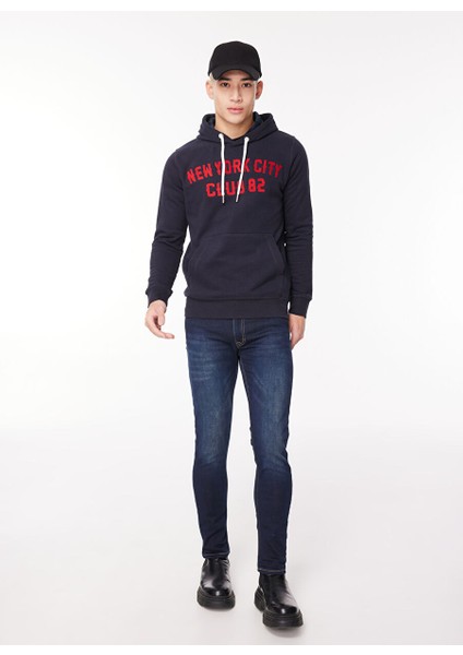 Lacivert Erkek Düz Paça Slim Fit Denim Pantolon Fmhoward fiyatları