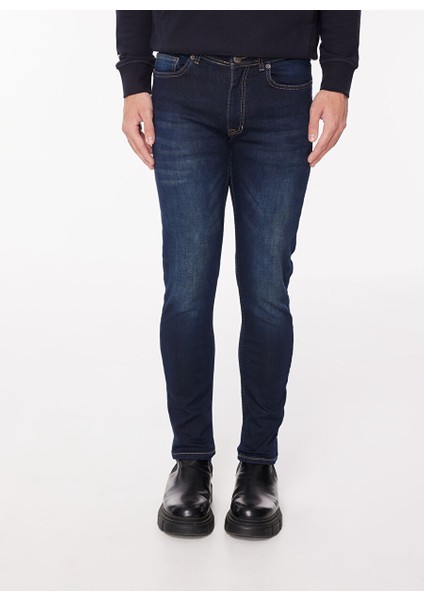 Lacivert Erkek Düz Paça Slim Fit Denim Pantolon Fmhoward modelleri