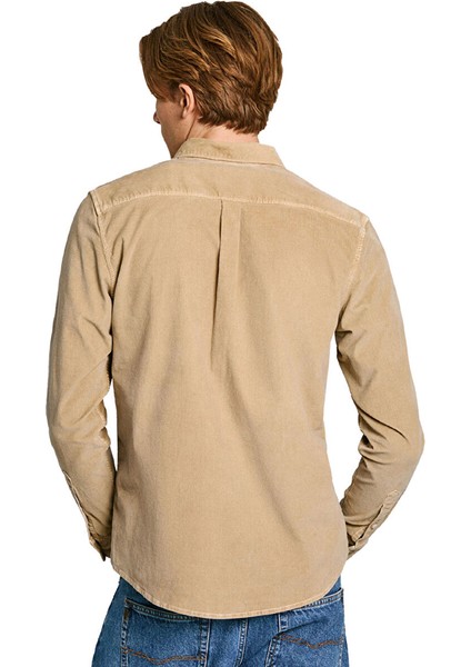 Bej Erkek Regular Fit Gömlek PM308730-840 Mıller modelleri