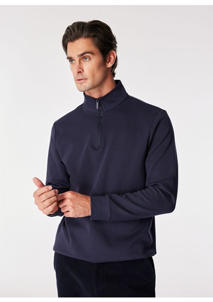 Lacivert Erkek Bato Regular Fit Düz Sweatshirt FC4WM-SWT 2233