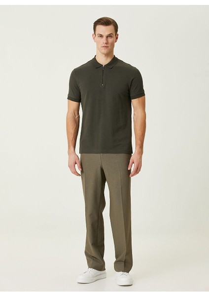 Haki Erkek Slim Fit Polo T-Shirt 1090399 modelleri