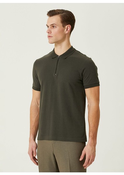 Haki Erkek Slim Fit Polo T-Shirt 1090399 fırsatları