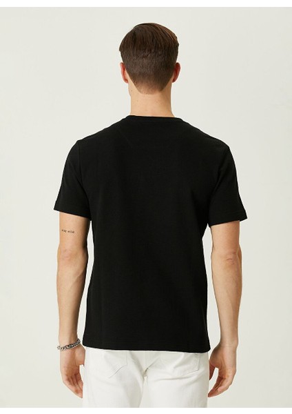 Bisiklet Yaka Siyah Erkek T-Shirt 1090400