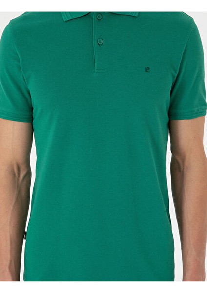 Yeşil Slim Fit Basic Tişört