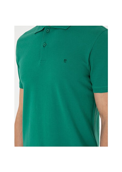 Yeşil Slim Fit Basic Tişört
