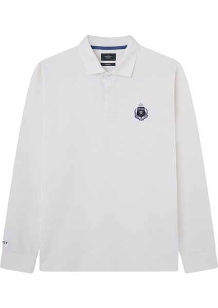 Ekru Erkek Polo Slim Fit Sweatshirt HM570837