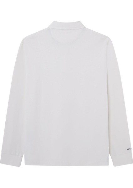 Ekru Erkek Polo Slim Fit Sweatshirt HM570837