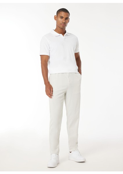 Gmg Fırenze Standart Bel Normal Paça Regular Fit Taş Erkek Pantolon ZR24MSS01054