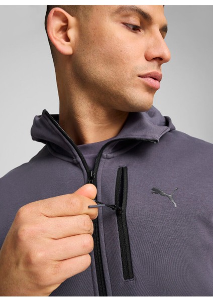 Gri Erkek Fermuarlı Normal Düz Zip Ceket 68165469 Open Road Full-Zip Hoodie