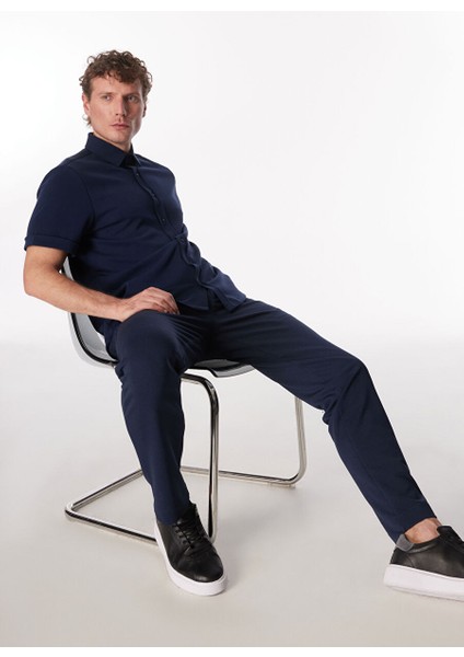 Lacivert Erkek Regular Fit Chino Pantolon FC4SM-PNT 0763