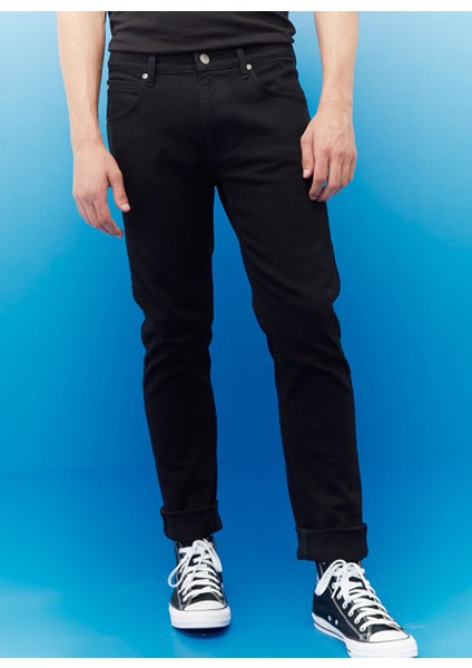 Siyah Erkek Boru Paça Regular Fit Denim Pantolon L706HFAE-001_DAREN