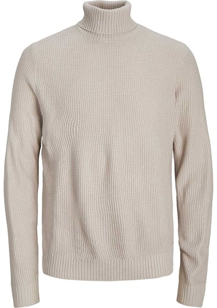 Dik Yaka Standart Krem Erkek Kazak 12243119_JORKYLE Knıt Roll Neck fiyatları
