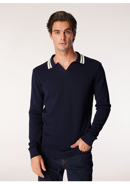 Erkek Lacivert Regular Fit Kazak FC4WM-KZK 2612