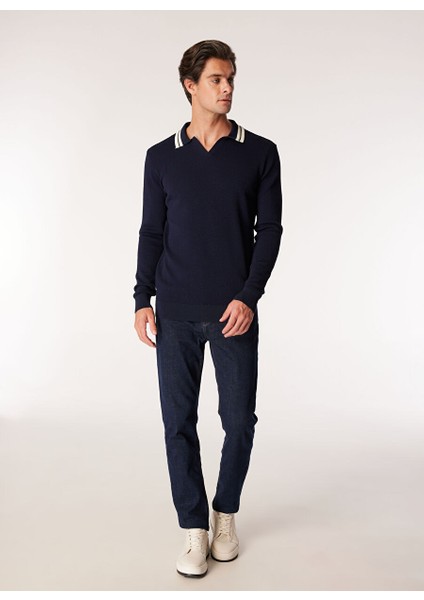 Erkek Lacivert Regular Fit Kazak FC4WM-KZK 2612
