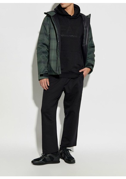 Siyah Erkek Kapüşon Slim Fit Sweatshirt 6DPM22PJUAZ