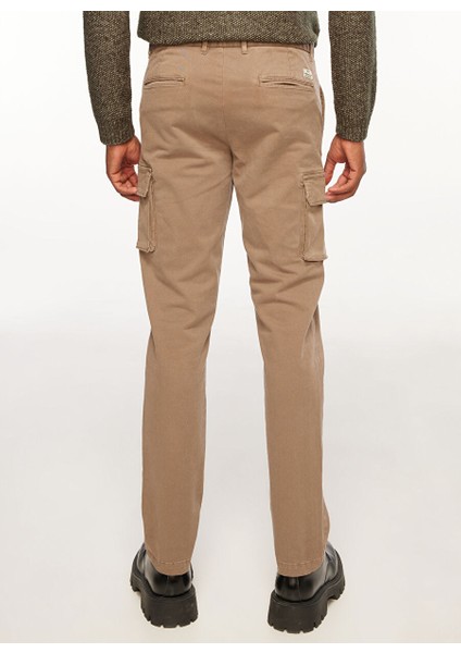 Normal Bel Normal Paça Slim Fit Kahve Erkek Kargo Pantolon Fmnelson