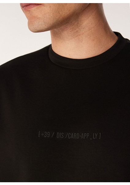 Gmg Fırenze Siyah Erkek Oversize T-Shirt GU24MFW03001