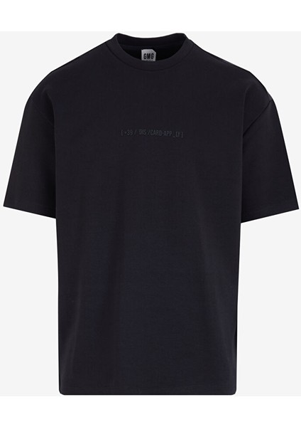 Gmg Fırenze Siyah Erkek Oversize T-Shirt GU24MFW03001