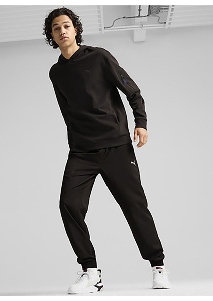 Siyah Erkek Kapüşon Normal Düz Sweatshirt 68165301 Open Road Hoodie
