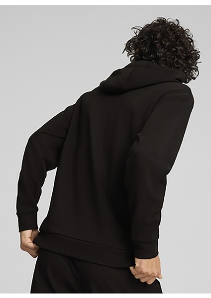 Siyah Erkek Kapüşon Normal Düz Sweatshirt 68165301 Open Road Hoodie