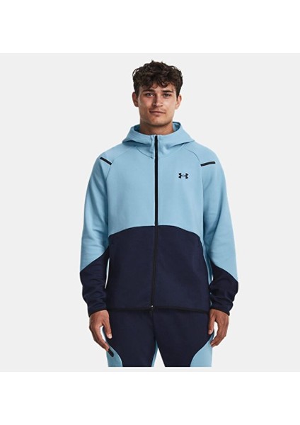 Erkek Ua Unstoppable Fleece Tam Boy Fermuarlı 1379806-490