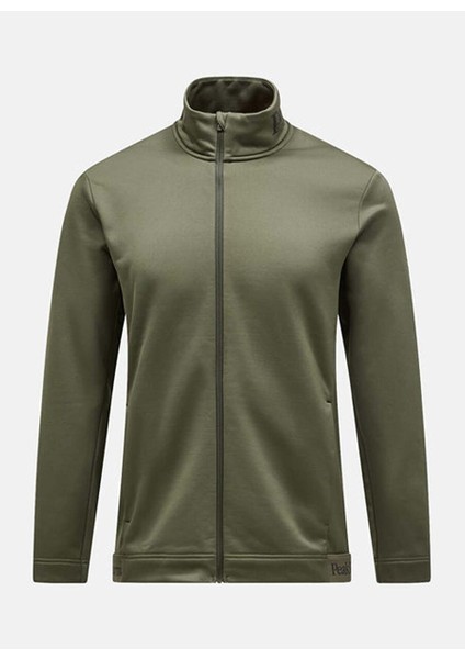 Haki Erkek Düz Ceket M Rider Tech Zip Jacket