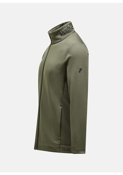 Haki Erkek Düz Ceket M Rider Tech Zip Jacket