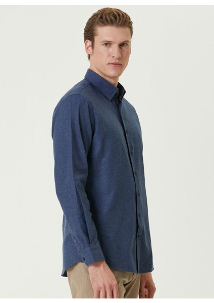 Indigo Erkek Gömlek Slim Fit Düz Gömlek 1092974
