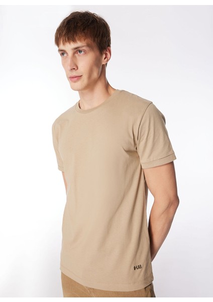 Gmg Fırenze Bisiklet Yaka Vizon Erkek T-Shirt GU24MSS03021