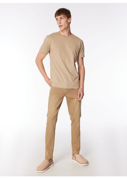 Gmg Fırenze Bisiklet Yaka Vizon Erkek T-Shirt GU24MSS03021