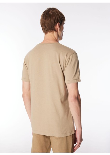 Gmg Fırenze Bisiklet Yaka Vizon Erkek T-Shirt GU24MSS03021